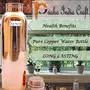 1000ml / 33oz - Set of 2 - Traveller's Pure Copper Water Bottle for Ayurvedic Health Benefits, 6 image