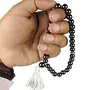 Natural Hematite Crystal Stone Tasbeeh for Muslim Prayer 8 mm 33 Beads (Color : Silver), 5 image