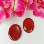 Natural Red Jasper Worry Stone Palm Stone Crystal Cabochons Oval Shape for Reiki Healing and Crystal Healing Stone Pack of 2 Pc , 5 image