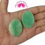 Natural Green Jade Worry Stone Palm Stone Crystal Cabochons Oval Shape for Reiki Healing and Crystal Healing Stone Pack of 2 Pc , 5 image