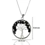 Natural Black Tourmaline Tree of Life Pendants, 6 image