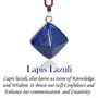 Natural Lapis Lazuli Pyraimd Shape Pendant, 3 image