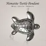 Turtle Crystal Stone Hematite Pendant, 2 image