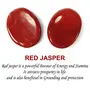 Natural Red Jasper Worry Stone Palm Stone Crystal Cabochons Oval Shape for Reiki Healing and Crystal Healing Stone Pack of 2 Pc , 2 image