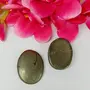 Natural Pyrite Worry Stone Palm Stone Crystal Cabochons Oval Shape for Reiki Healing and Crystal Healing Stone Pack of 2 Pc , 4 image