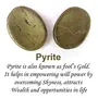 Natural Pyrite Worry Stone Palm Stone Crystal Cabochons Oval Shape for Reiki Healing and Crystal Healing Stone Pack of 2 Pc , 2 image