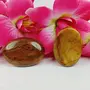 Natural Tiger Eye Worry Stone Palm Stone Crystal Cabochons Oval Shape for Reiki Healing and Crystal Healing Stone Pack of 2 Pc , 4 image