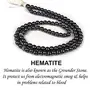 Natural Hematite Crystal Stone Tasbeeh for Muslim Prayer 8 mm 99 Beads (Color : Silver), 2 image