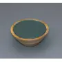 Serving Bowls Wooden for Snacks Dry Fruits | Colored Decorative Potpourri Bowls | Mango Wood with Clear Enamel | Green Color 6 Inches Diameter, 3 image