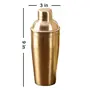 Copper Cocktail Mocktail Shaker Mojito Shaker with Strainer Margarita Blender for House Parties bar Restaurant Gifting(Copper) 25 Ounce/750 ml, 4 image