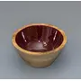 Serving Bowls Wooden for Snacks Dry Fruits Set of 2 | Colored Decorative Potpourri Bowls | Mango Wood with Clear Enamel | Maroon Color 6 Inches Diameter, 4 image
