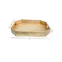 Wooden Tray Platter for Kitchen Party Dining Table Rectangle Platter with Handles, 4 image