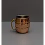 Beer Mug/Glass Copper with Handle| Beer Tumbler Unbreakable | Barware Mug/Glasss for House Parties | Drinkware Copper Mug/Glass to Keep Beer Whiskey Scotch Glass 12 Ounce/350 ml, 2 image