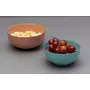 Serving Bowls Metallic Unbreakable for Snacks Dry Fruits | Printed Decorative Potpourri Bowls | Blue - 6 Inches Diameter (Set of 1 Piece), 2 image