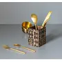 Wooden Decaling Enamel Print Multipurpose Cutlery Holder Spoon Stand Set of 2, 2 image