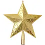 Christmas Tree Topper Golden Snowflake Star Lighted Star Tree Topper for Christmas Tree Decorations, 2 image