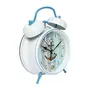 Nautical Design Metal Table/Desk Analog Alarm Clock (15 cm x 10 cm x 5 cm White), 2 image