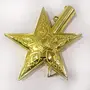 Christmas Tree Topper Golden Snowflake Star Lighted Star Tree Topper for Christmas Tree Decorations, 5 image