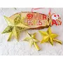 Christmas Tree Topper Golden Snowflake Star Lighted Star Tree Topper for Christmas Tree Decorations, 4 image