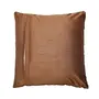 Cushion Covers Self Brown Velvet Textured Look - 16X16 Inches (1), 3 image