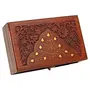 Handicrafts Wooden Jewellery Box |Hand Carved with Intricate Carvings Jewel Storage Box for Women| Girls| Gifts Item, 3 image