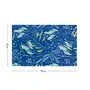 Table Mats/Placemats for Dining Table 6 Piece Set | Washable Printed Cloth Kitchen mats 45 x 30 cm Rectangular Dressing Table Placemats (Blue), 3 image