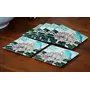 Extremely Stylish Floral & Bird flaura & Fauna Print Glass Coasters (Set of 6), 2 image