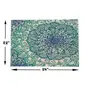 Table Mats/Placemats for Dining Table 6 Piece Set | Washable Printed Cloth Kitchen mats 45 x 30 cm Rectangular Dressing Table Placemats (Green Blue), 2 image