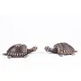 Dhokra Art Tortoise Table Top Set- Brown, 2 image