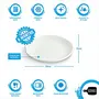 Oval Plate , 21 cm , White Porcelain , Use for Serving Breakfast , Dining and Snacks , Gifting Accessories at Home , Kitchen and Hotel , Pack of 1, 3 image