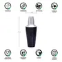 Cocktail/Mocktail Shaker , 28 Oz/829 Ml , Stainless Steel , Black/Silver , Use for Drink Mixer at Home , Hotel , Restaurant , Pack of 1, 3 image