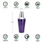 Cocktail/Mocktail Shaker , 28 Oz/829 Ml , Stainless Steel , Purple/Silver , Use for Drink Mixer at Home , Hotel , Restaurant , Pack of 1, 3 image