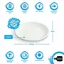 Oval Dinner Plate , 24 cm , White Porcelain , Use for Serving Breakfast , Dining and Snacks , Gifting Accessories at Home , Kitchen and Hotel , Pack of 1, 3 image