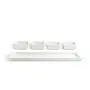 Set of 4 Bowls & Tray , Rectangle Shaped White Porcelain , Use for Serving Breakfast 39 Dining and Snacks at Home , Kitchen and Hotel, 3 image