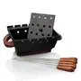 Table Top Serving Barbeque with 4 Wooden Handle Skewers 22 cm Use for Home , Hotel , Bar & Restaurant ,, 6 image