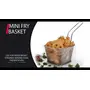 Stainless Steel French Fries Mini Frying Basket Serving Strainer 9.5 cm for Kitchen Frying Food Presentation Serving Basket, 2 image