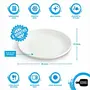 Oval Dinner Plate , 28 cm , White Porcelain , Use for Serving Breakfast , Dining and Snacks , Gifting Accessories at Home , Kitchen and Hotel , Pack of 1, 3 image
