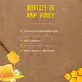 Organic Raw Honey - 1 kg & Coconut Bee Pollen - 125 GMS | Certified Honey | Pure Unprocessed Unfiltered Not Heated | Glass Jar, 2 image