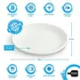 Oval Dinner Plate , 36 cm , White Porcelain , Use for Serving Breakfast , Dining and Snacks , Gifting Accessories at Home , Kitchen and Hotel , Pack of 1, 3 image