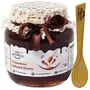 Farm Naturelle-Cinnamon Infused Honey | No Added Sugars, No Adulteration, Improves Immunity | 100% Pure Raw Natural Wild Forest Honey 400gm and a Wooden Spoon, 2 image