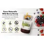 Farm Naturelle-Wild Berry-Sidr-Flower Wild Forest (Jungle) Honey | 100% Pure & Organic Honey, Raw Natural Un-processed - Un-heated Honey | Lab Tested Honey In Glass Bottle-1450gm and a Wooden Spoon., 5 image
