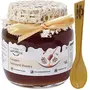 Farm Naturelle-Real Ginger Infused Forest Honey| 100% Pure, Raw Natural - Un-processed - Un-heated Honey |Lab Tested Clove Honey 400gm and a Wooden Spoon, 3 image