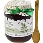 Farm Naturelle-Neem Wild Forest (jungle) Honey |100% Pure Honey, Raw Natural Un-processed - Un-heated Honey | Lab Tested Neem Honey In Glass Bottle-850gm+150gm Extra and a wooden Spoon., 3 image