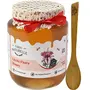 Virgin 100% Pure Raw Natural Unprocessed Litchi Flower Forest Honey-850 GMS Glass Bottle, 3 image