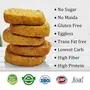 Keto Peanut Butter Cookies 1g Net Carb Per Cookie Zero Sugar Gluten Free Snacks - 200 gm, 5 image