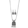 Designer Silver Pendant Chain Oxidized for Women, 2 image