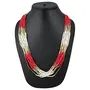 Designer Red Beads Necklace for Girls, 2 image