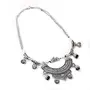 Jhumki Style Silver Oxidised Necklace for Women and Girls (Silver), 2 image