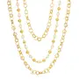 Gold Plated Multi Layer Link Chain for Women, 3 image