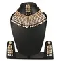 Sparkling Choker Gold Plated Kundan Necklace Set for Women, 2 image